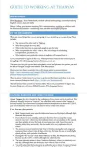 guide to working at Thabyay in Yangon myanmar
