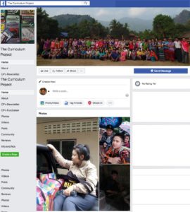 facebook page for the curriculum project